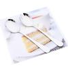 4Pcs Mirror Silver Salad Spoon Cutlery Set Dessert Spoon Ice Cream Scoop Dinnerware Stainless Steel Tableware Kitchen Flatware