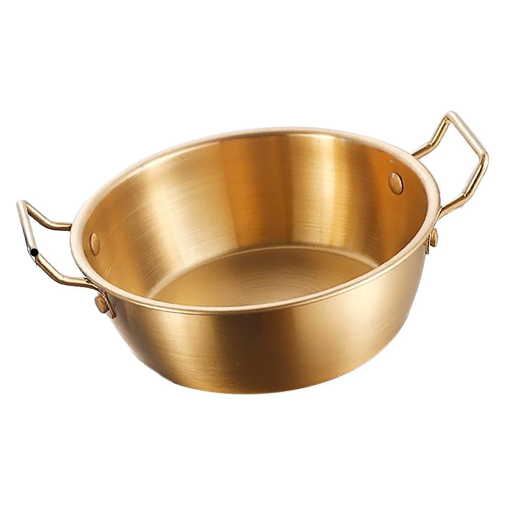 Rustless Steel Serving Bowl Round Deep Appetizer Bowl Practical Food Basin Fruit Storage