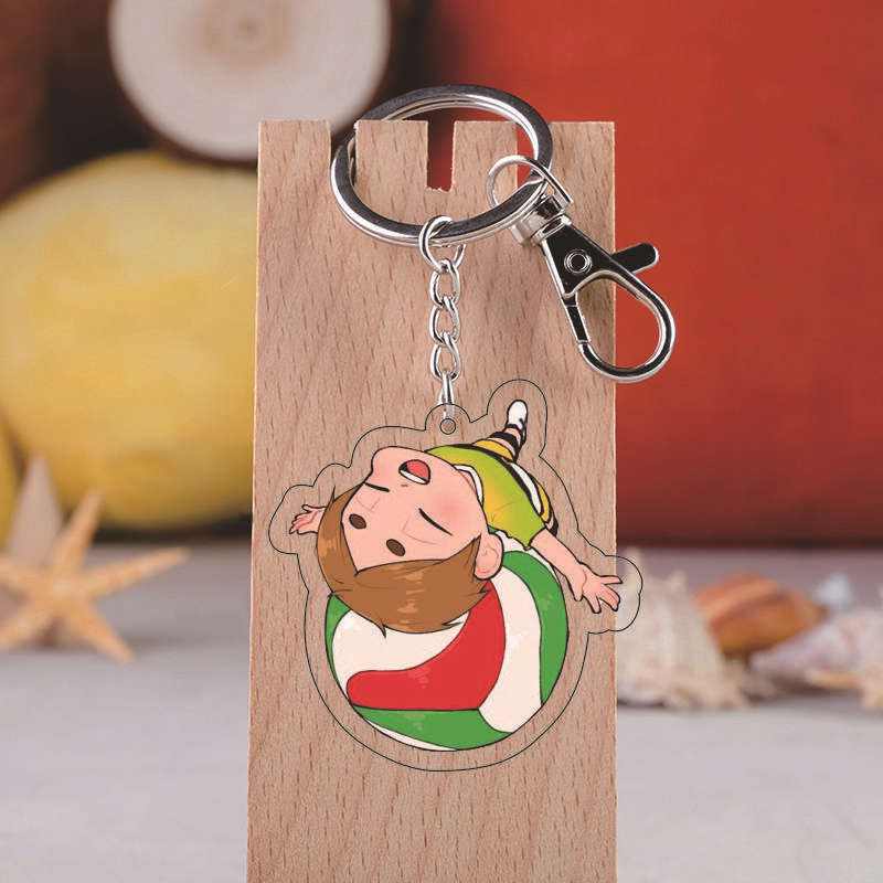 Брелок Haikyuu, сумки, акриловый брелок для ключей, детский кулон, модный Хината Шойо Кодзуме Кенма Брелок