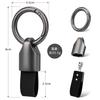 SODOI брелок для ключей автомобиль велосипед карабин крюк двойной кольцо кожаный брелок модный простой мужской женский натуральная кожа ключ сумка подвесной анти-потеря P