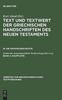 Книга Text Und Textwert Der Griechischen Handschriften Des Neuen Testaments, Band 2, Hauptliste