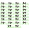 30pcs Night Fishing Rod Bite Alarm Luminous Twin Bells Fish Bait Alert Bow Shape