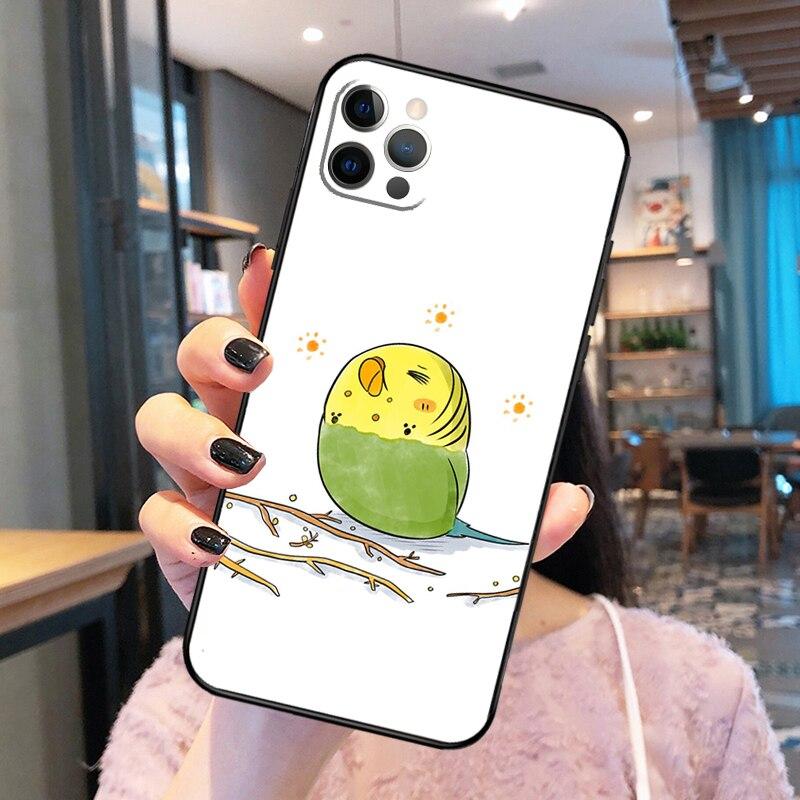 Чехол для телефона Chubby Cockatiels Parrotlets для iPhone 14 Pro Max XS X XR, чехол для iPhone 13 12 Mini 11 Pro Max 7 8 Plus