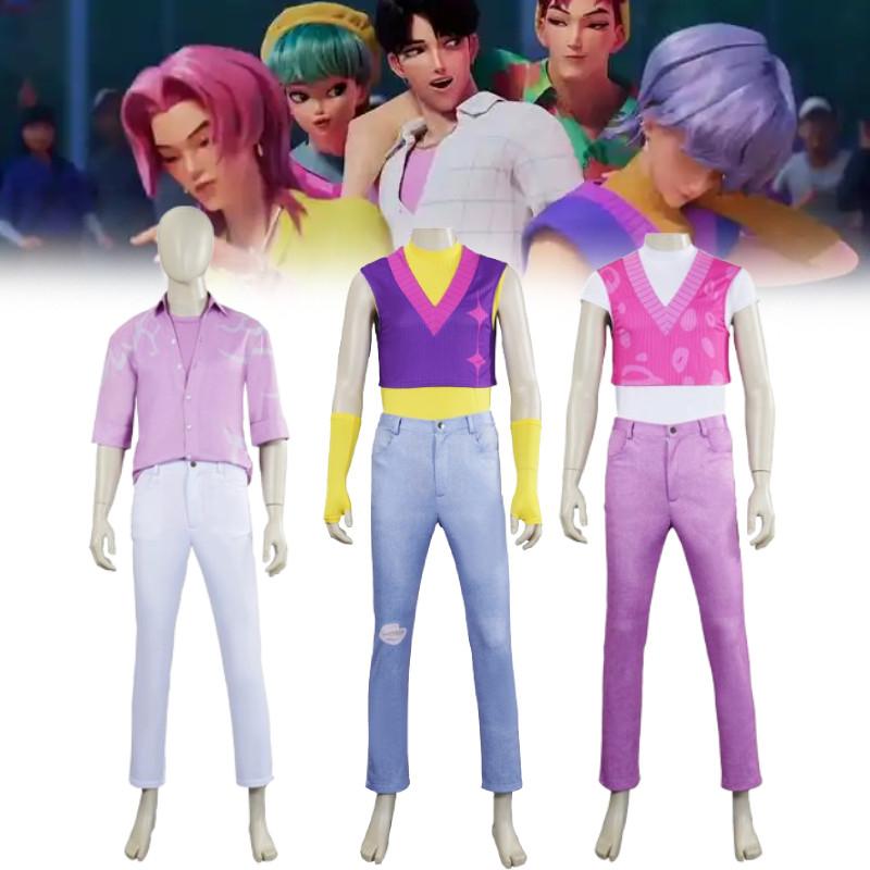 Demon Kpop Hunters Saja Boys Cosplay Costume Halloween Party Performance Stage