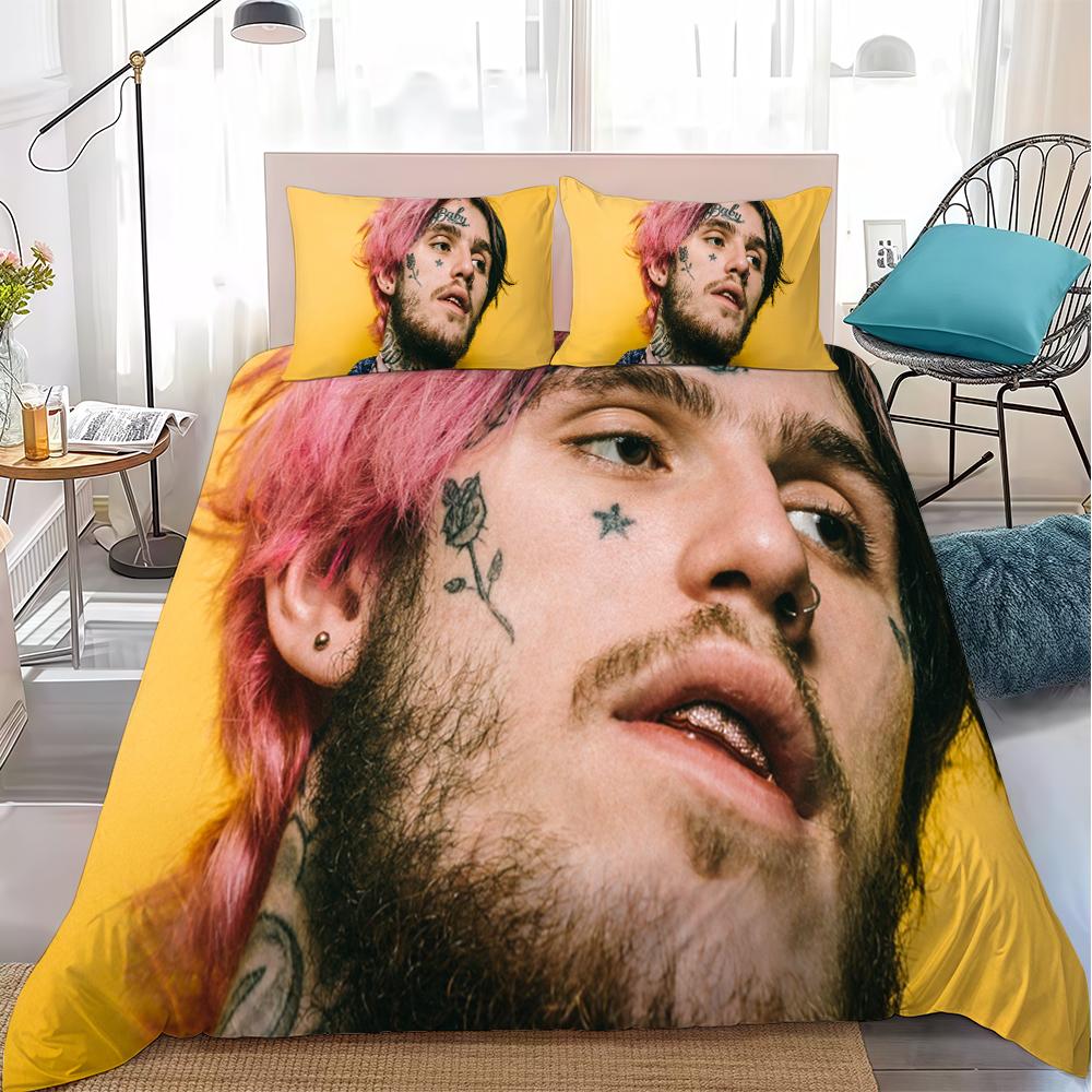 Комплект постельного белья с пододеяльником L-Lil P-Peep Домашний стиль Мягкий хлопковый хлопок для стирки Кровать 3 предмета Подарок для студенческого общежития