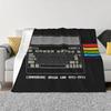 Ретро Плед Commodore 64 Мягкий Флис Весна Осень Теплый Фланель C64 Amiga Компьютер Пледы для Дивана Машины Кровати Покрывало
