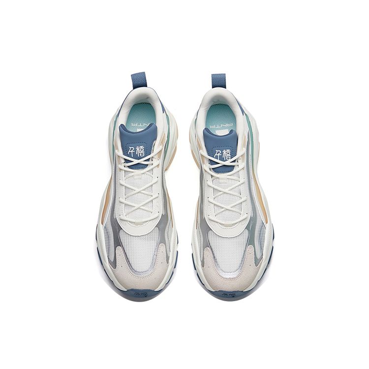 Anta Кроссовки мужские Millennium 4.0 с нескользящей износостойкой подошвой, спортивные, повседневные, белые, серые, серебристые 112228890-3