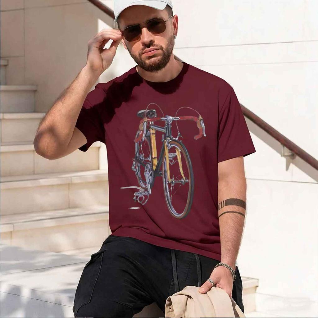 Fixed Gear Cyclist Tshirt New Summer Unisex Short Sve Road Sport Lover White Casual 2026 New Model Unisexs Shortsleeve Crewneck Ts