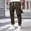 Новые повседневные брюки-карго с несколькими карманами, мужские модные повседневные леггинсы