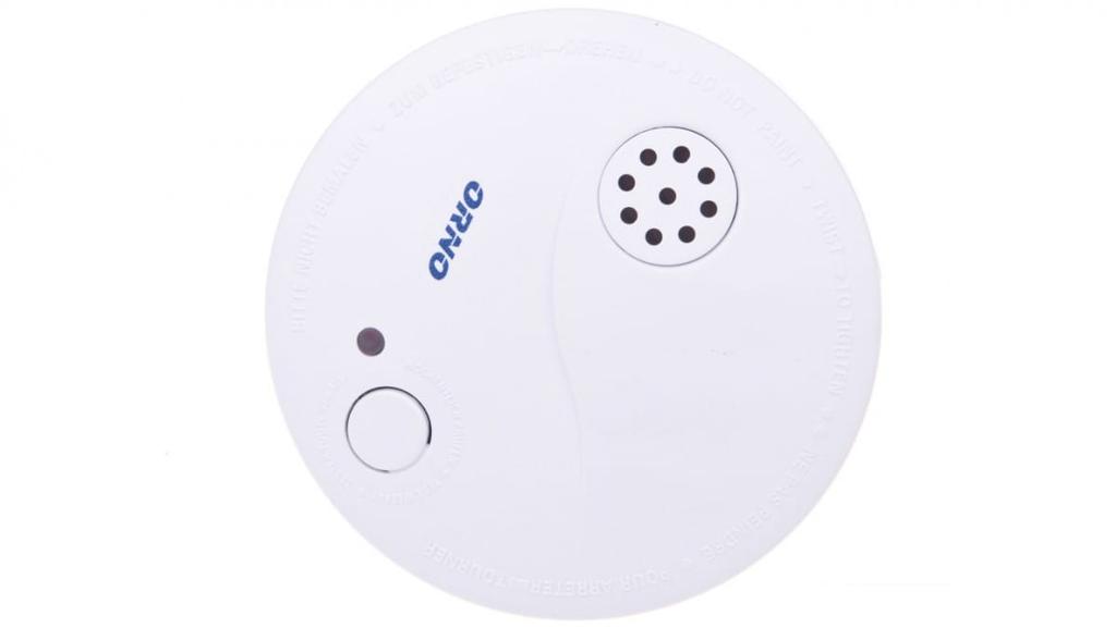 Battery-powered smoke detector 9V DC white OR-DC-609