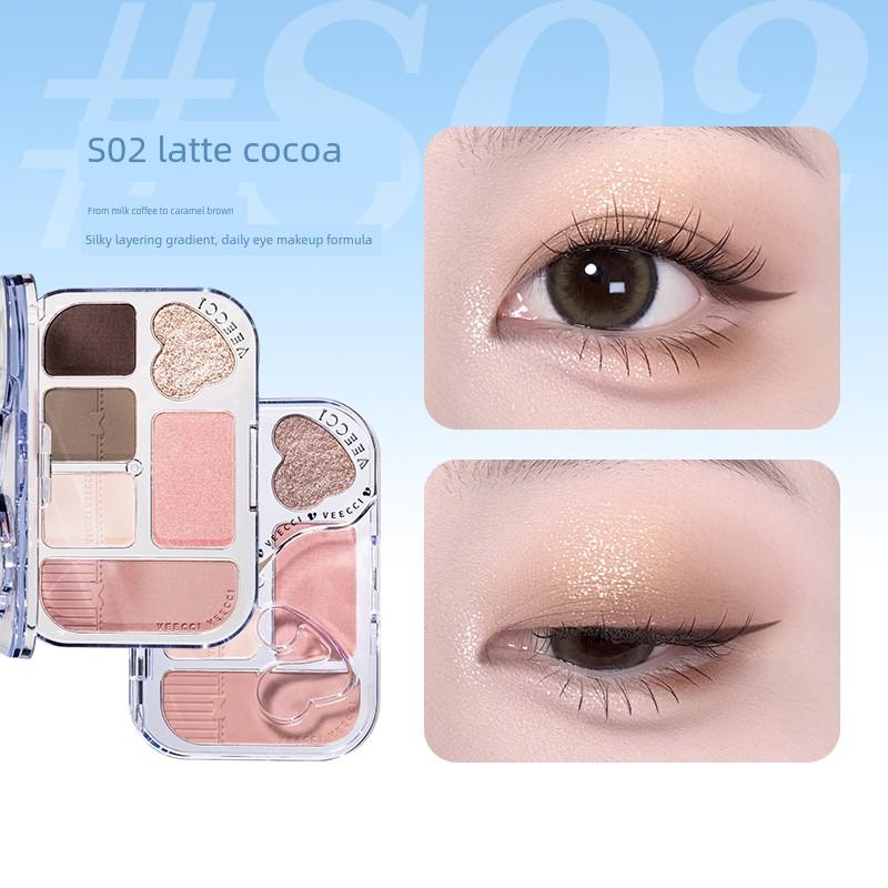 Veecci Dreamy Lace Six-Color Eyeshadow Palette for Women Five-Color Four-Color Seven-Color Matte Earth Tones Vizi