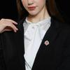 Романтические броши в виде цветка камелии для женщин и мужчин, модная растительная булавка, офисная вечеринка, повседневный аксессуар, ювелирное украшение, подарок