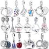 Животное Радуга Сердце Дейзи Звезда Яблоко Серебро 925 Висячие Подвески Подходит Женский Браслет Для Тонкого Ожерелья С Подвеской