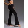 Женские эластичные расклешенные обтягивающие брюки с высокой талией для занятий йогой и танцами