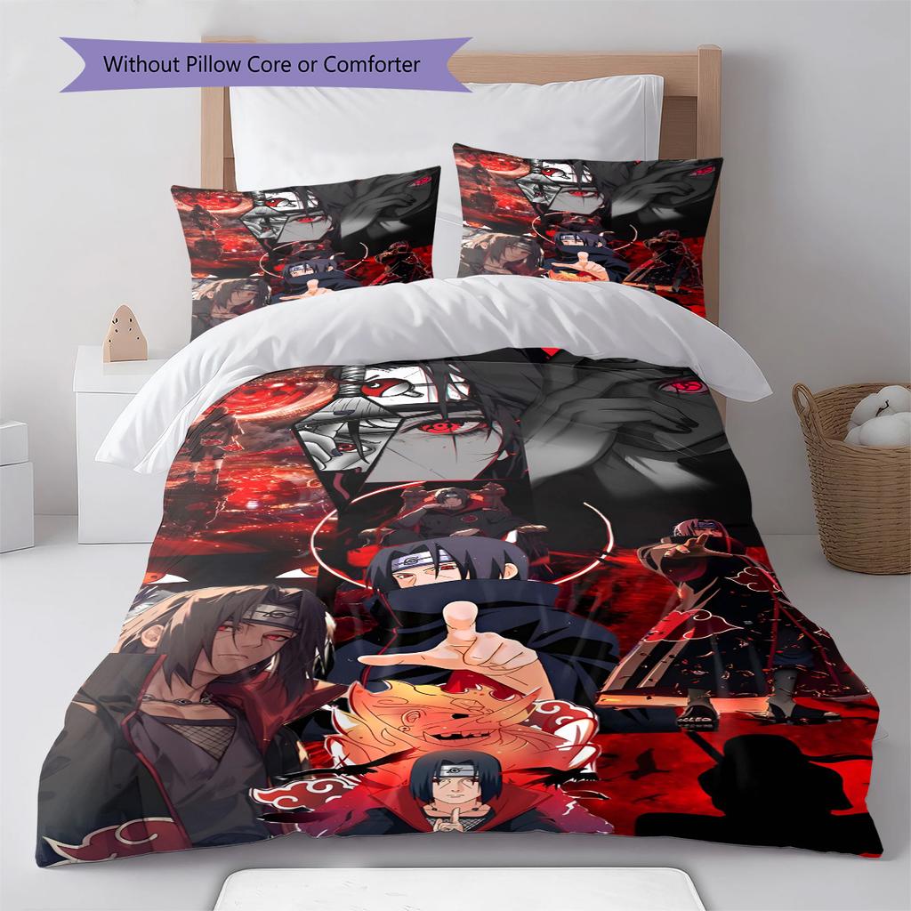 Naruto Flying Pose Bedding Set Anime Duvet Cover Polyester Soft Comforter Set -QJY