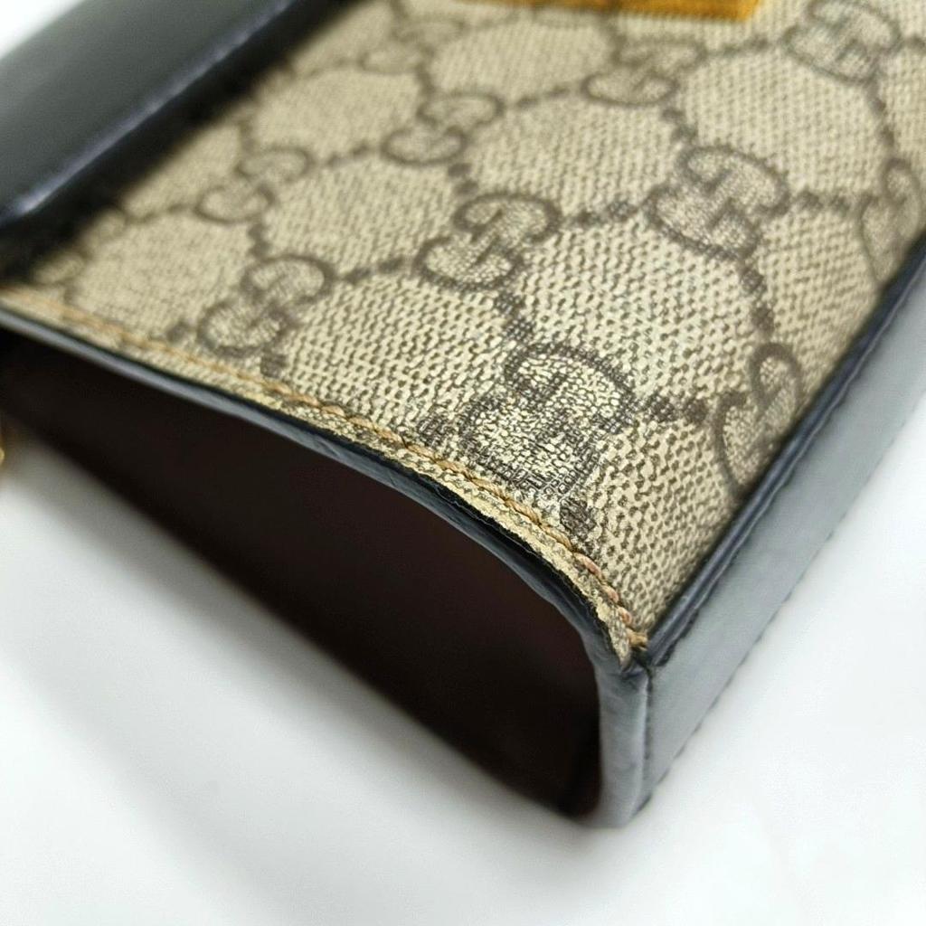 [Pre-Owned] Padlock Moonlight Treasure Box Series Metal Lock Logo Canvas And Leather Crossbody Bag Small - Very Good #1GFRY4D