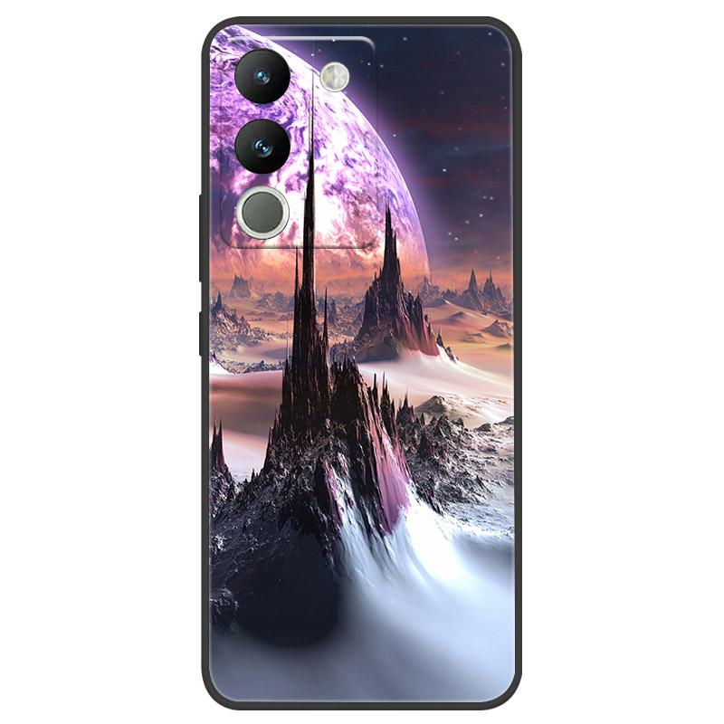 Чехол для VIVO V29E V2317 Защитный чехол для камеры Для телефона VIVO Y200 5G Мягкий силиконовый TPU Задняя крышка V2307 Ударопрочный Fundas