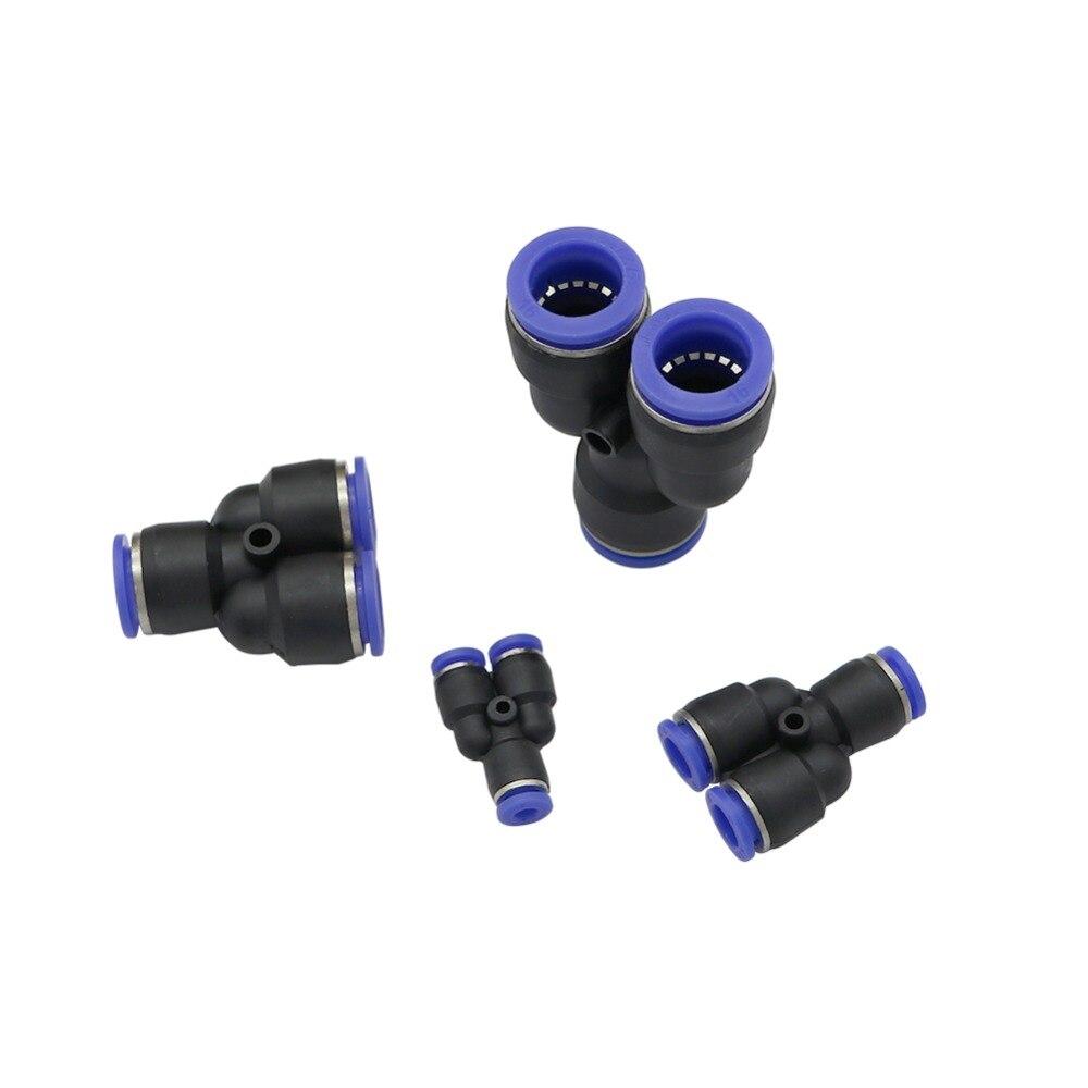 4/6/8/10/12/14/16mm Interface Slip-Lock Y Shape Quick Connector Garden Irrigation Water Pipe Coupling Pneumatic Pipe Fitting 5Pcs