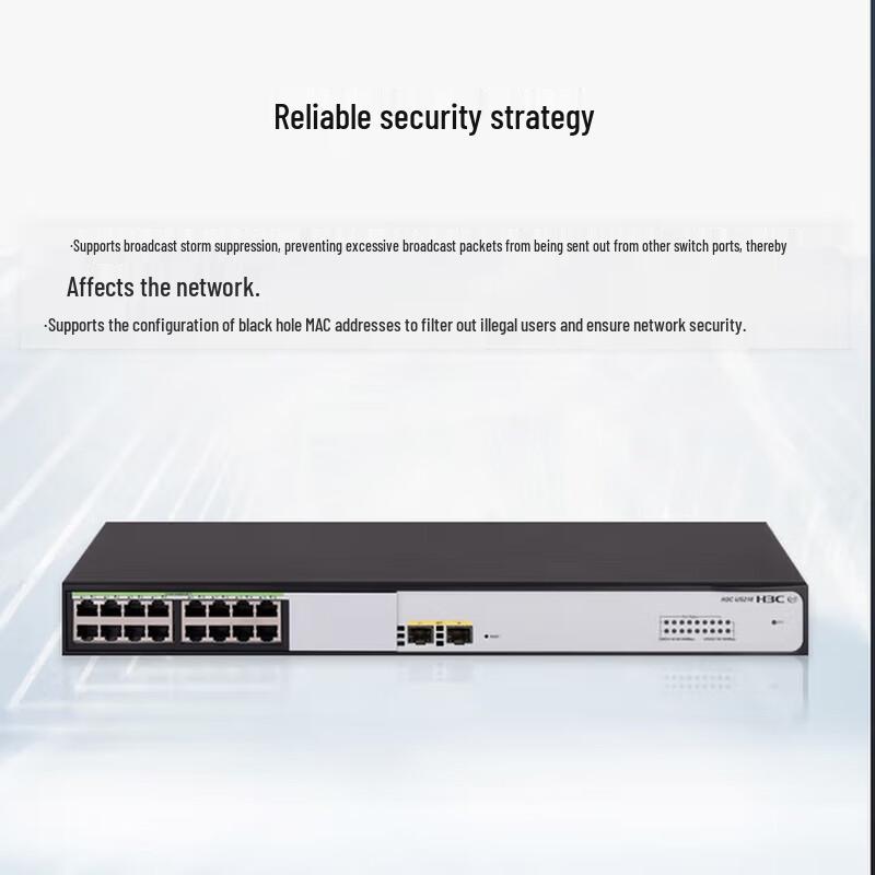 H3C US218-HP 16-Port Gigabit PoE+ Ethernet Switch