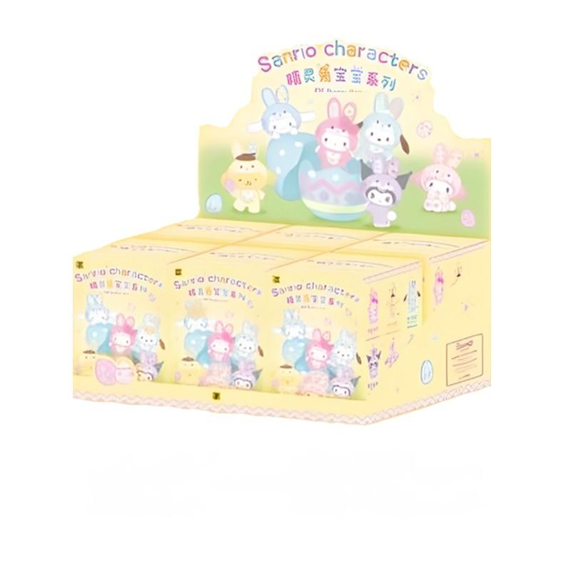 Toptoy Sanrio Семейный Эльф Кролик Серия для Младенцев Плюшевая Виниловая Слепая Коробка Куроми Синнаморолл Хелло Китти Фигурка Девочки Очаровательная Последнего Года Подарок