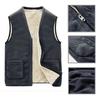 Autumn Winter Men's Plus Velvet Padded Vest Warm Vest