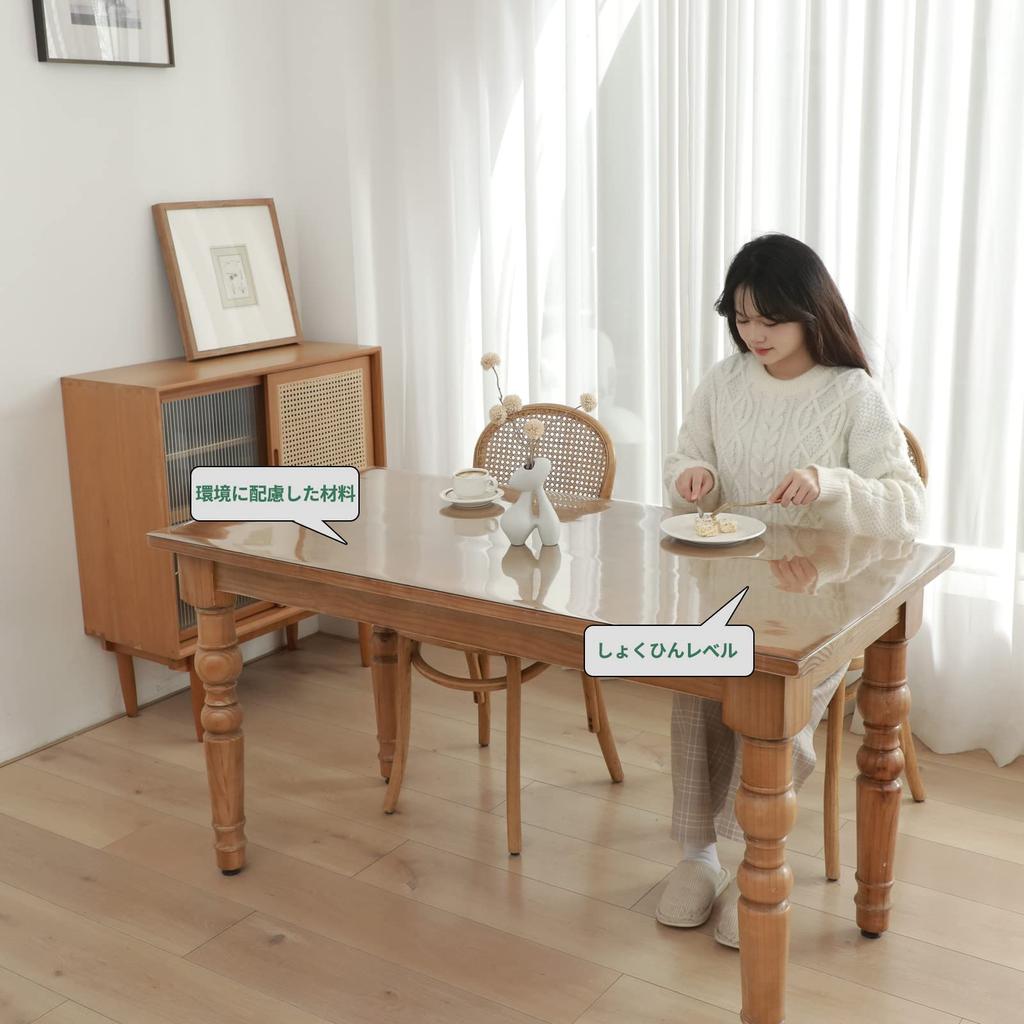 Прозрачная скатерть ПВХ коврик для стола толщина 2 мм коврик для стола чехол для стола прямоугольный ПВХ коврик для стола настраиваемый 90х180 см