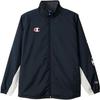 Champion Long Sleeve Windbreaker Size with Logo Men's Jacket, C3-USC15, Navy, L, Warm, Water-Repellent, Windproof, One-Point