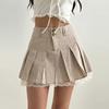 Плиссированная юбка женская кружевная кромка сексуальная мини-юбка летняя корейская мода женская повседневная уличная одежда винтажная одежда 2000 года