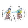Vintage Garden Bird Sculpture Cute Bird Statue Durable Miniature Bird Figurine  Outdoor Patio Porch