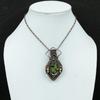 Copper Ruby Zoisite Pendant Copper Wire Wrapped Gemstone Pendant Designer Pendant Copper Jewelry Handmade Pendant Wire Wrap Jewelry For Gift