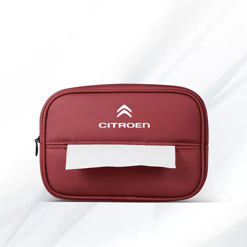 ASY1 Car Interior Tissue Storage Box Auto Armrests Sunshades Seat Accessories For Citroen C1 DS3 C2 C3 Vts C4 Saxo C4L C5 C6 C8 Xsara