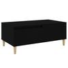  Coffee Table, Black, 90x50x36.5 Cm, Wood-based Material