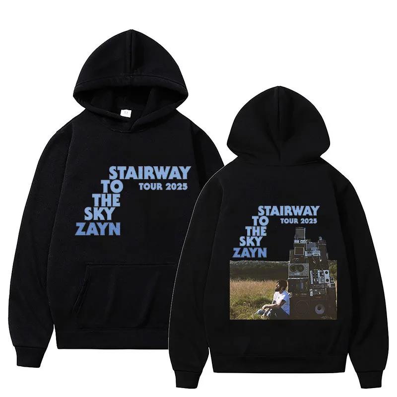 Мужские Женские Startway To The Sky Zayn Худи С Графическим Принтом Толстовка Осень Зима Большие Пуловеры Ветрозащитные Унисекс Повседневные Худи