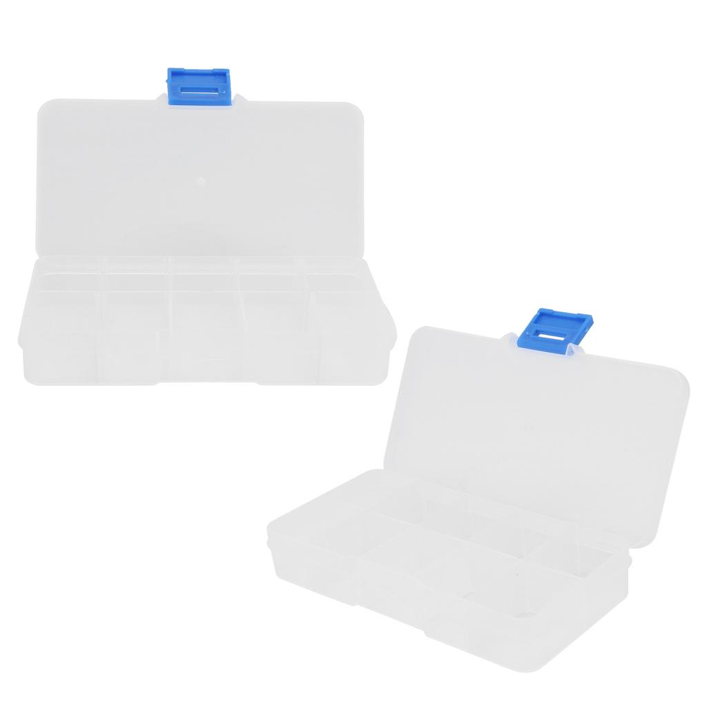 10 сеток прозрачная шкатулка для украшений пластиковый органайзер коробка контейнер для хранения бусин искусство DIY ремесла