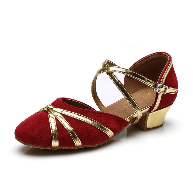 Танцевальная обувь для женщин с закрытым носком, для бальных танцев, латиноамериканских танцев, на резиновой подошве, с высоким каблуком, для девушек, для танго, сальсы