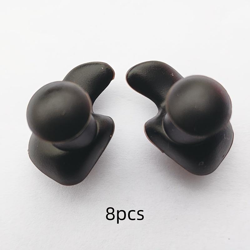 Набор из 8 мягких силиконовых берушей - Удобная и надежная посадка, шумоподавление - Водонепроницаемые беруши для плавания и дайвинга с защитой от выпадения