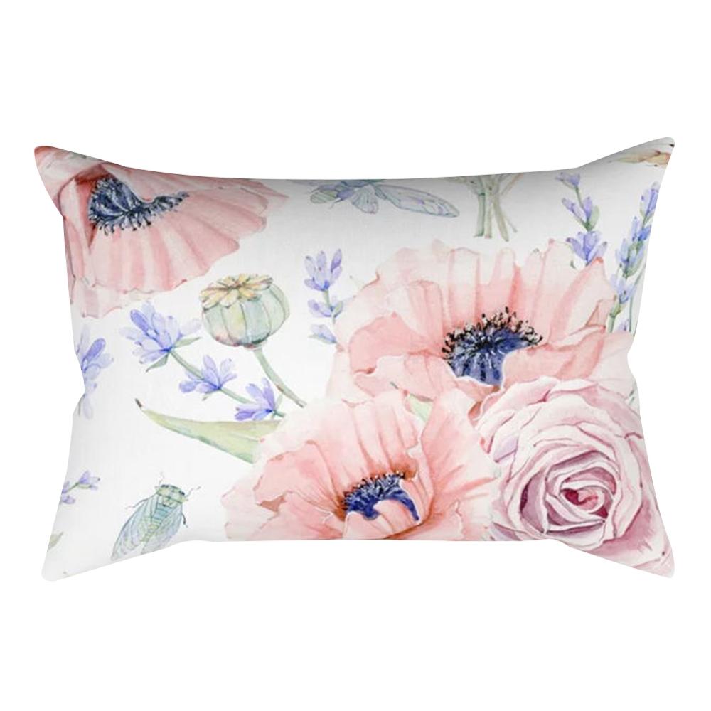 Декоративная наволочка с растительным светом кактуса для спальни, гостиной, дивана, стула, автомобиля, наволочка 30x50 см, домашний декор, наволочка