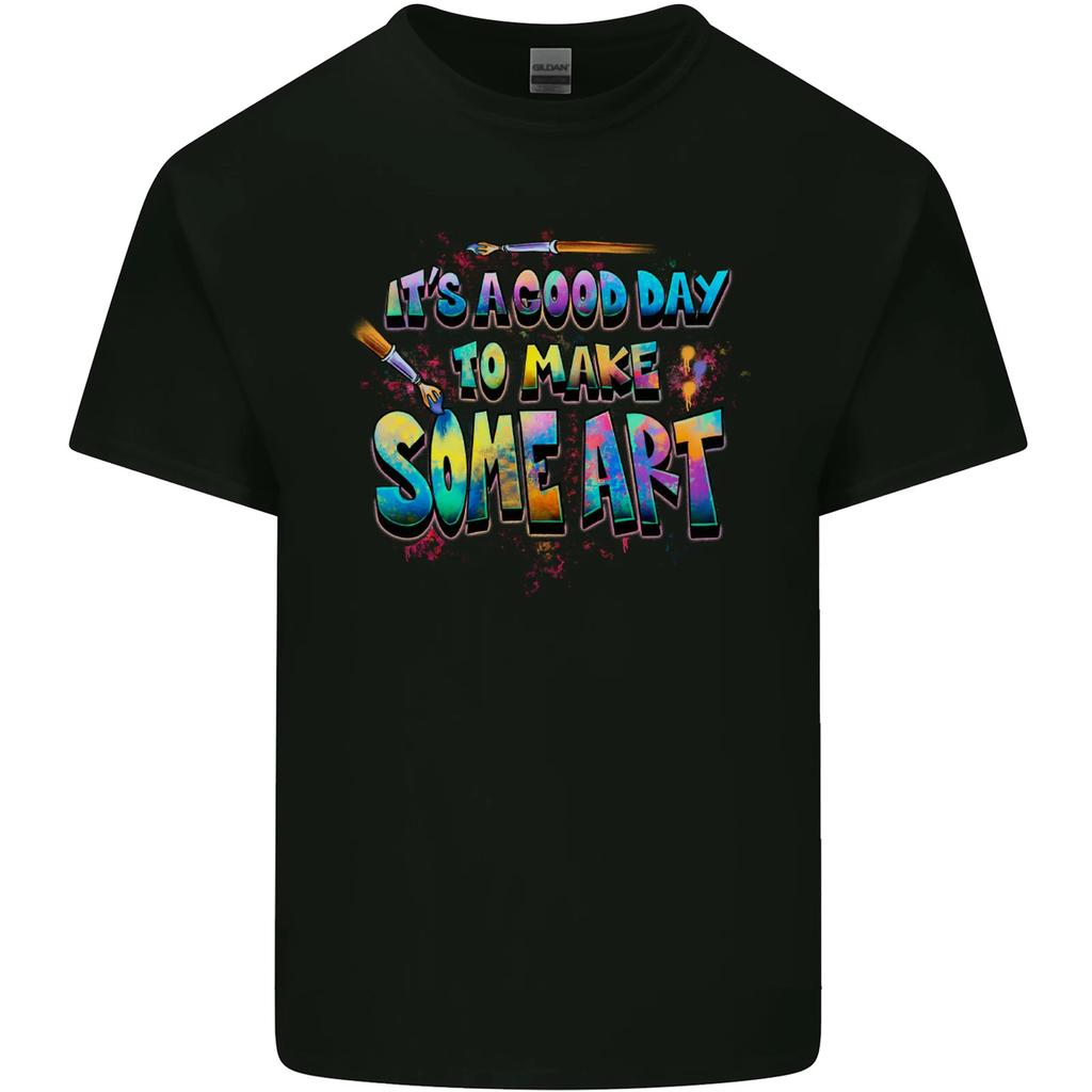 Good Day to Make Some Art Artist Kids T-Shirt Childrens
