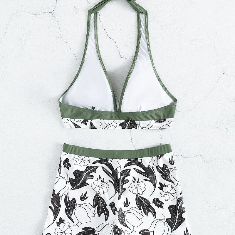 Комплект бикини с пуш-ап, женский цельный купальник с высокой талией, женский купальный костюм, летняя пляжная одежда