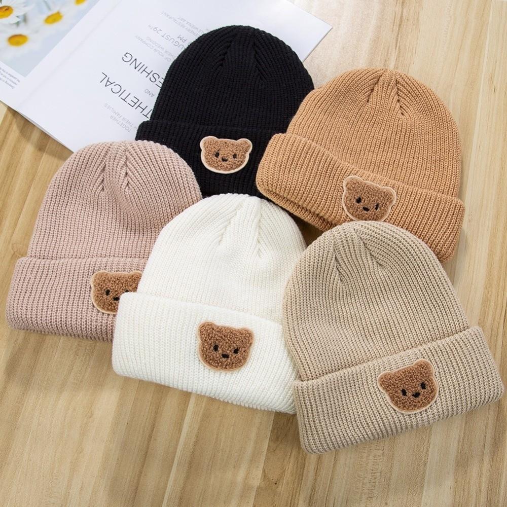 Warm Beanie Cap Cute Cartoon Pullover Cap Fashion Knitted Hat Winter