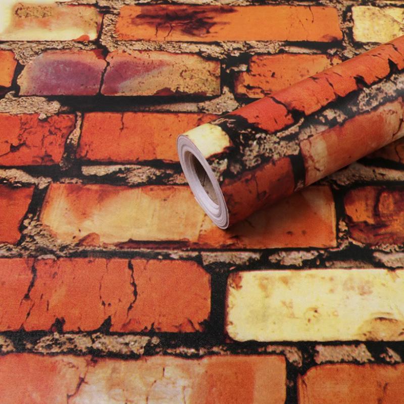 1 рулон Водонепроницаемая 3D наклейка на стену для гостиной, Ремонт шкафа, Самоклеящиеся обои для кухни, 0,45x10 м