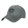 Salbca Boxing Club Washed Cotton Baseball Cap Classic Black Design With Vintage Print And Adjustable Back For Comfortable Fit