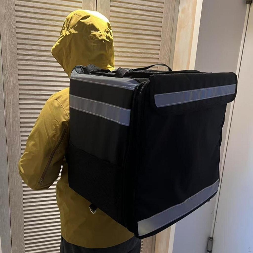 Изолированный рюкзак для доставки пиццы, водонепроницаемые сумки-холодильники, сумка для еды для горячего/холодного