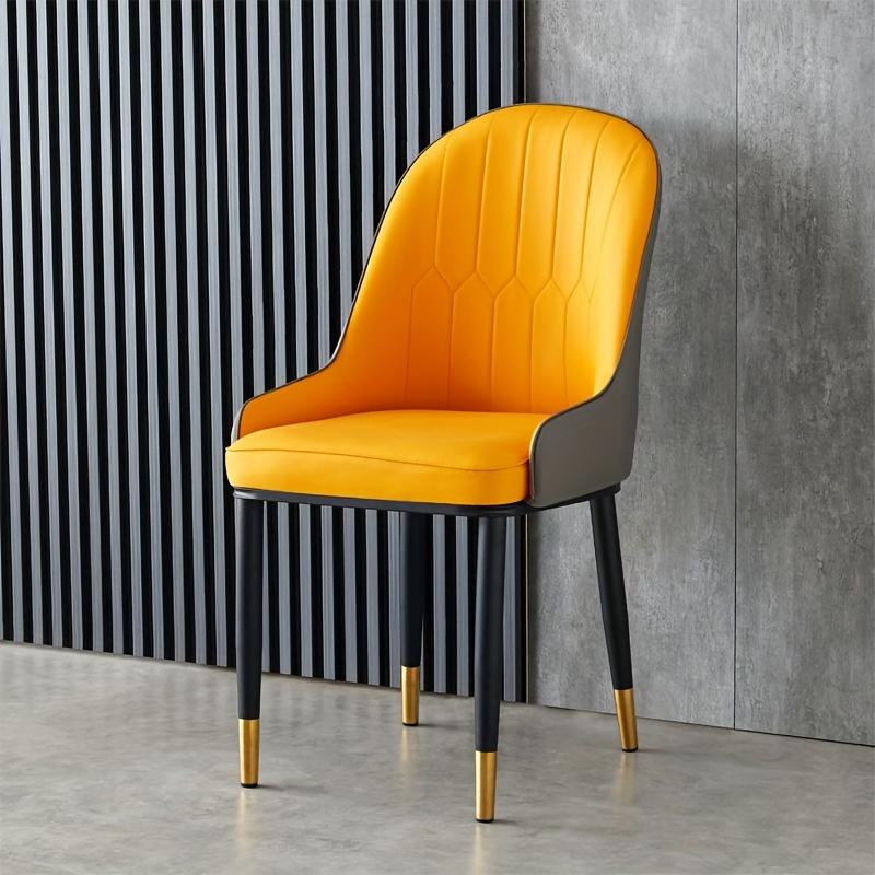 Скандинавское обеденное кресло с обивкой - Современное кресло для отдыха с деревянными ножками, Удобное кухонное и барное кресло для домашнего декора