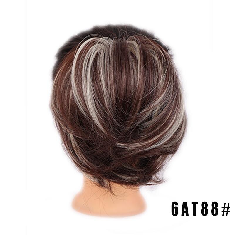 LUPU Короткие прямые шиньон синтетические волосы пучок резинка резинка для волос хвост шиньон для женщин хвосты натуральные накладные волосы