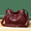 Middle-aged Women's Bag Mother Bag Women's Fashion Soft Leather Large Capacity Single Shoulder Crossbody Bag