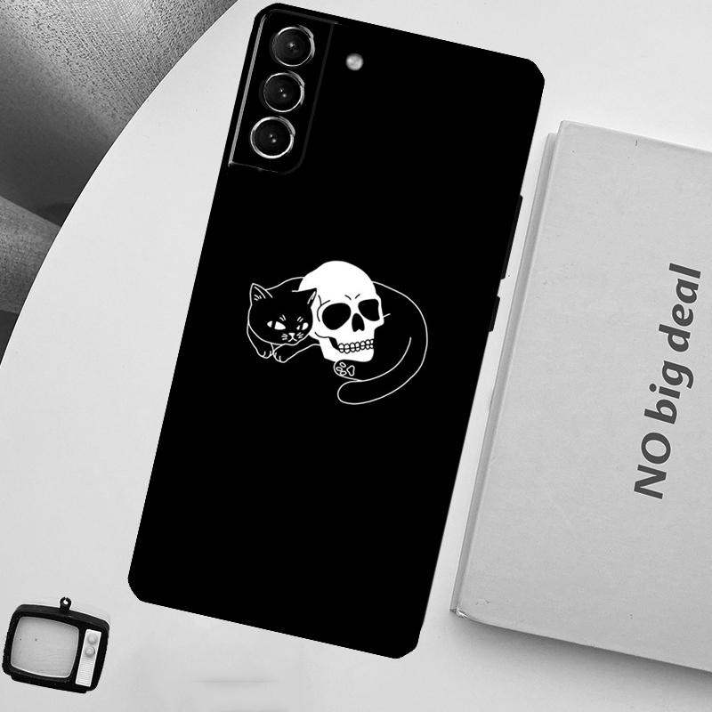 Чехол для телефона 'Черная кошка-ведьма' для Samsung Galaxy S25 Ultra S20 S21 S22 S23 Plus S24 Ultra S9 S10 S25 FE