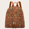 Fashion Personality Large Capacity Backpack Women's Bark Print Ethnic Wind Backpack