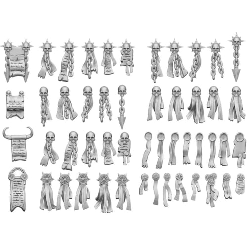 Green Staff World Non-Scale 3D Print Set, Purity Seals Chaos, 50-Piece Set, 3D Printer Kit, GSWD-11632