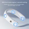 Портативный шейный вентилятор 4000 мАч, электрический складной вентилятор для зарядки, цифровой дисплей, USB-безлистый бесшумный вентилятор, подходит для быстрого охлаждения при занятиях спортом на открытом воздухе